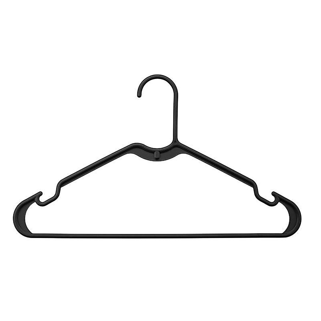 Whitmor - 6345-8701-10BLK - Plastic Black Hanger 10 pk
