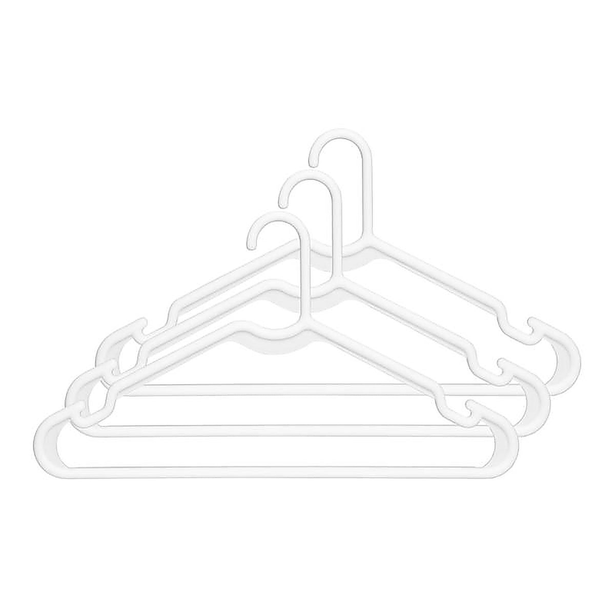 Whitmor - 6345-9029-3-WHT - Plastic White Hanger 3 pk