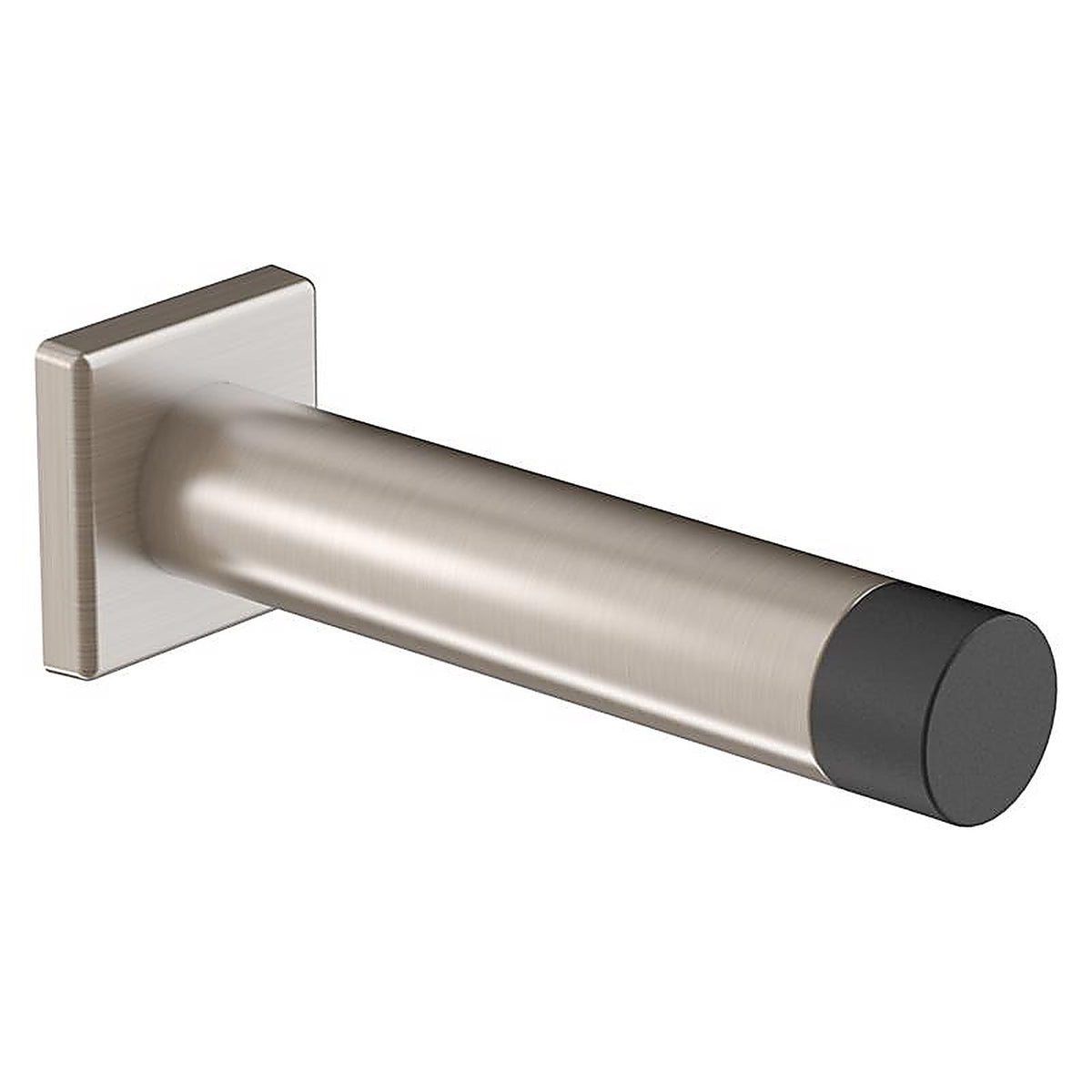 National Hardware - N830-527 - Reed 1 in. W X 3 in. L Aluminum Satin Nickel Door Stop Mounts to door and wall