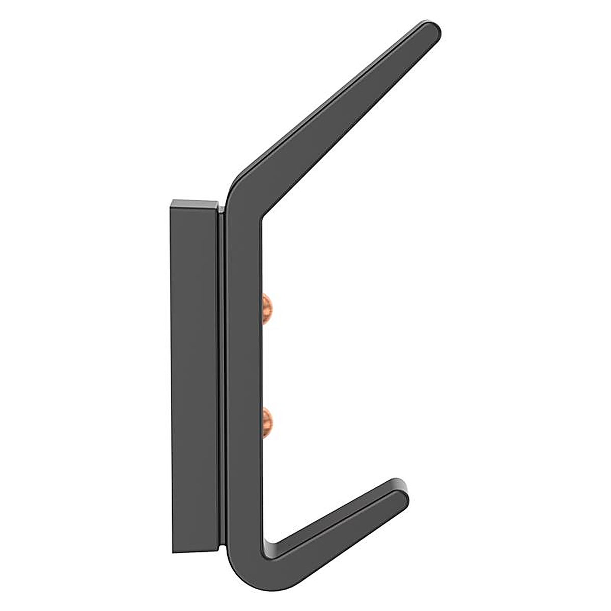 National Hardware - N337-918 - Reed Matte Black Black Aluminum 4-3/4 in. L Hook 25 lb 1 pk