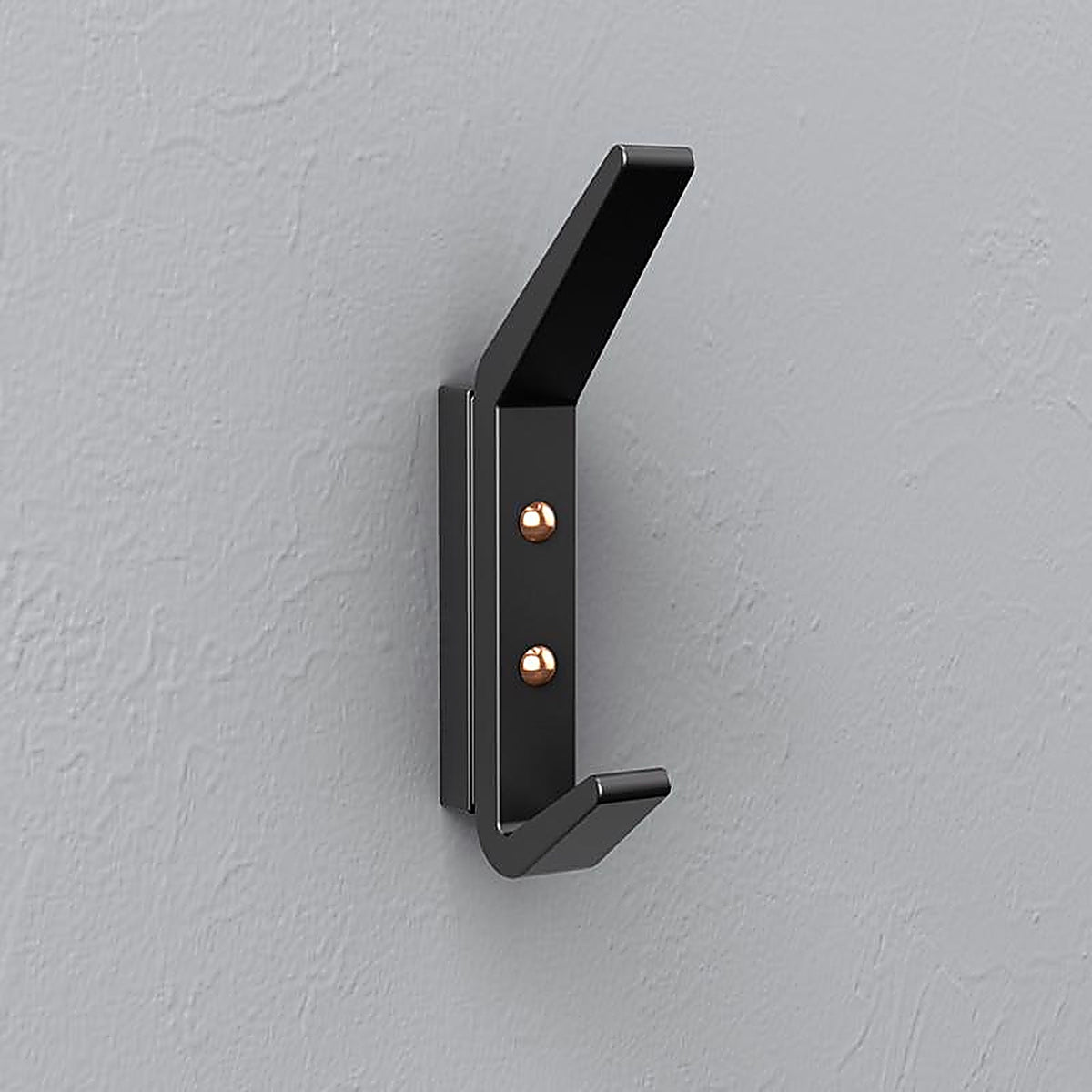 National Hardware - N337-918 - Reed Matte Black Black Aluminum 4-3/4 in. L Hook 25 lb 1 pk