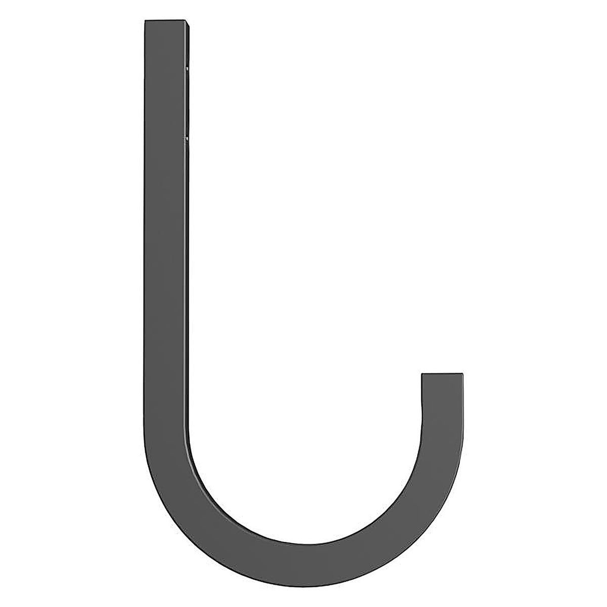 National Hardware - N337-903 - Reed Medium Matte Black Black Steel 4 in. L Hook 60 lb 1 pk