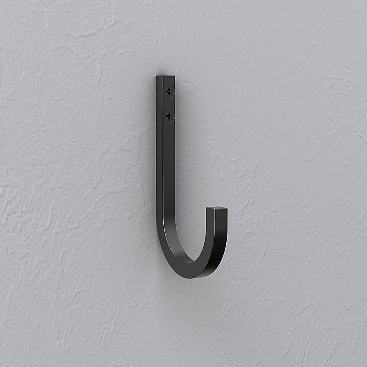 National Hardware - N337-903 - Reed Medium Matte Black Black Steel 4 in. L Hook 60 lb 1 pk