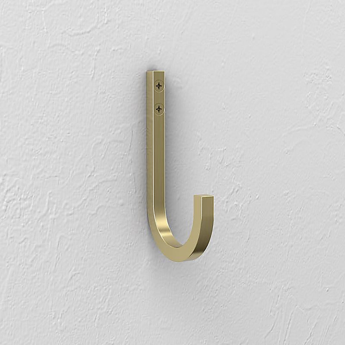 National Hardware - N337-905 - Reed Medium Brushed Gold Steel 4 in. L Hook 60 lb 1 pk