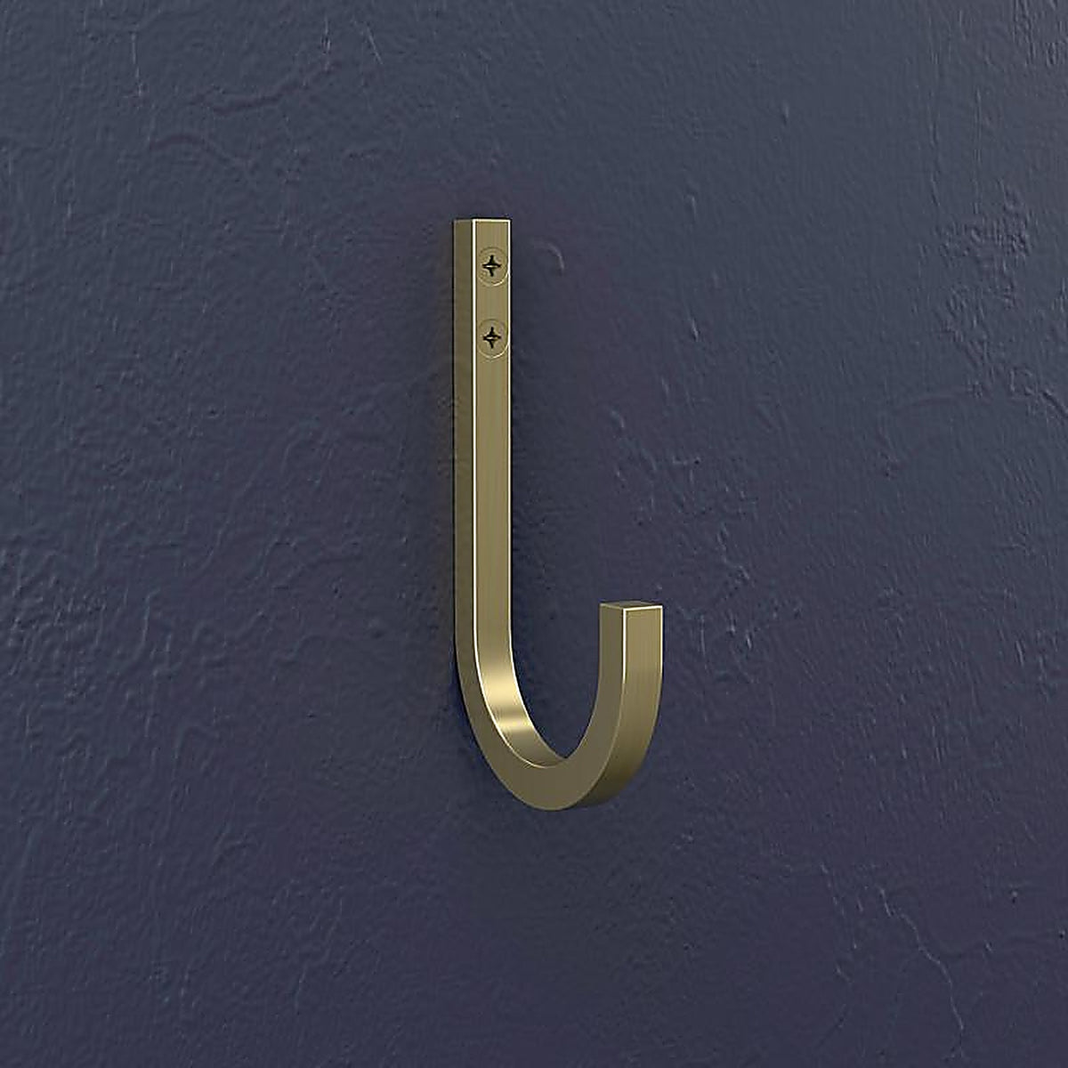 National Hardware - N337-905 - Reed Medium Brushed Gold Steel 4 in. L Hook 60 lb 1 pk