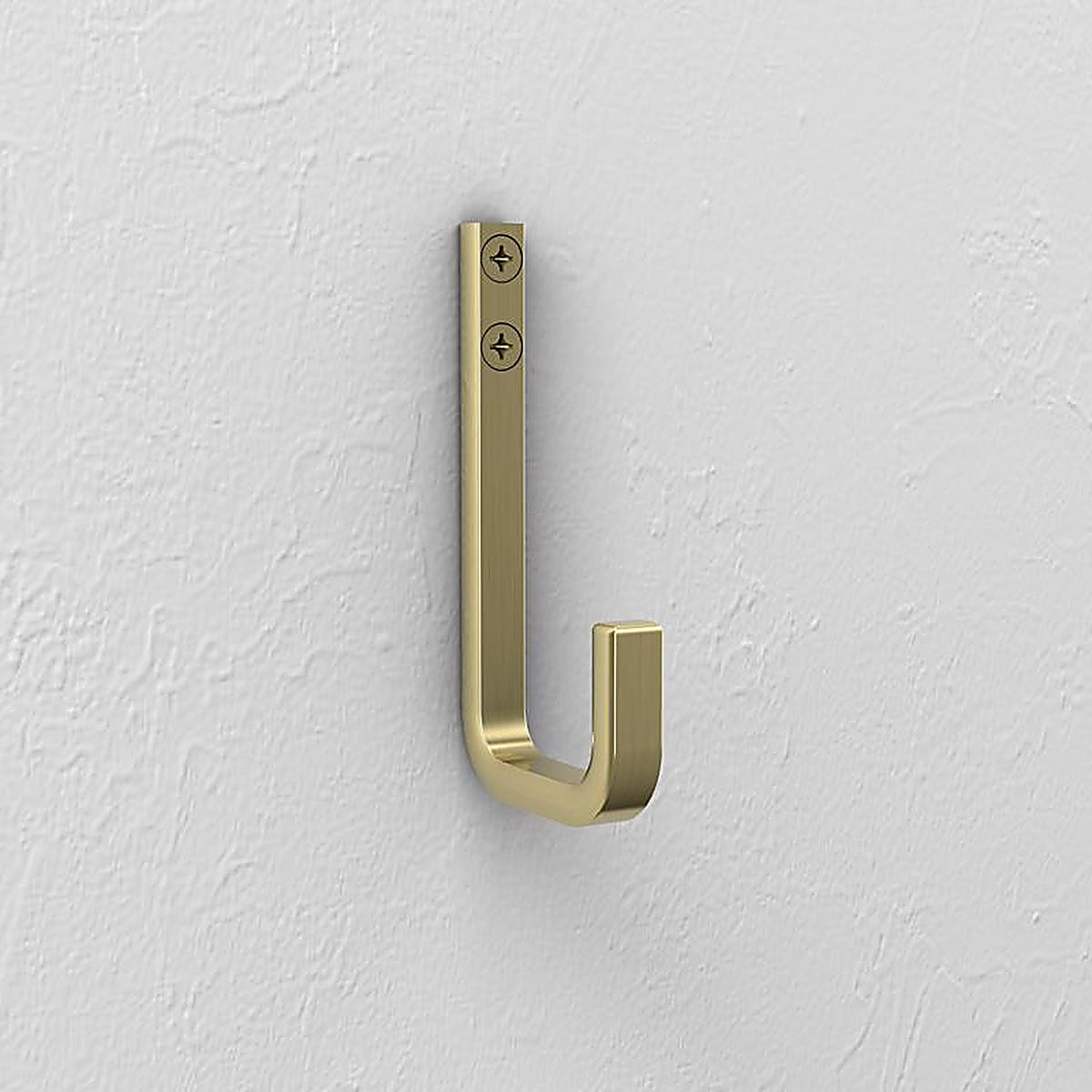 National Hardware - N337-917 - Reed Medium Brushed Gold Steel 4 in. L Hook 60 lb 1 pk