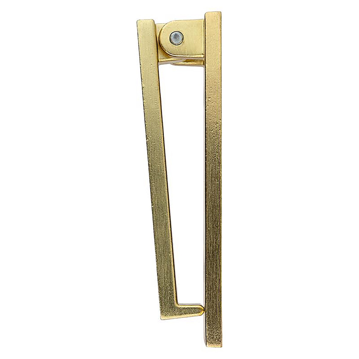 National Hardware - N336-705 - Reed 4.75 in. L Brushed Gold Brass Door Knocker