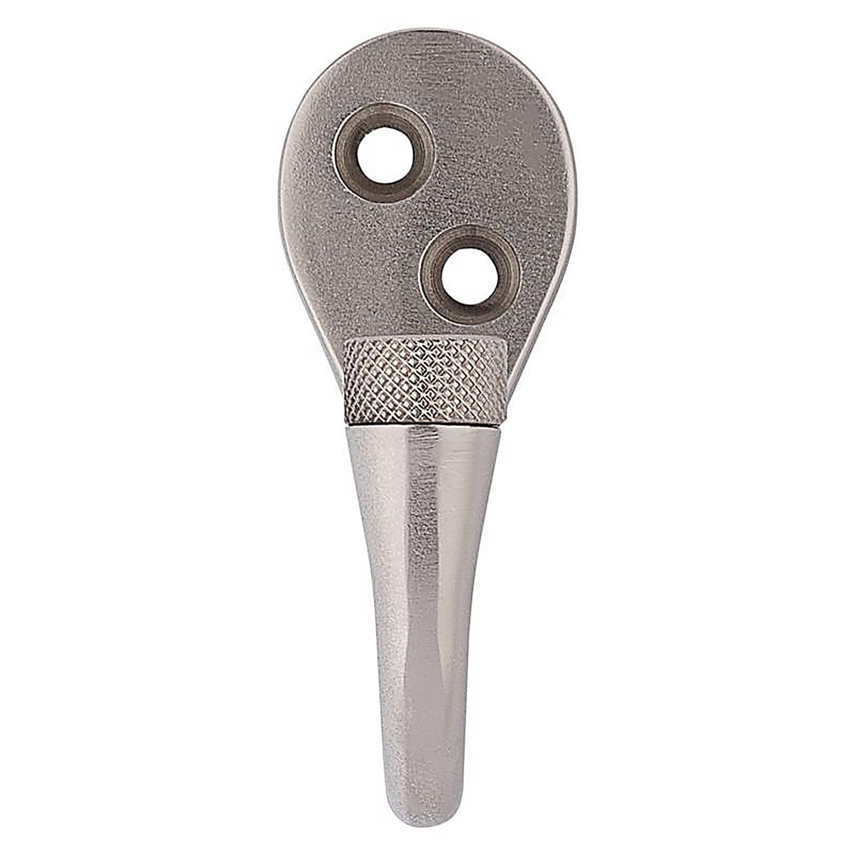 National Hardware - N337-910 - Powell Medium Satin Nickel Silver Aluminum 2-5/8 in. L Knurled Hook 60 lb 1 pk