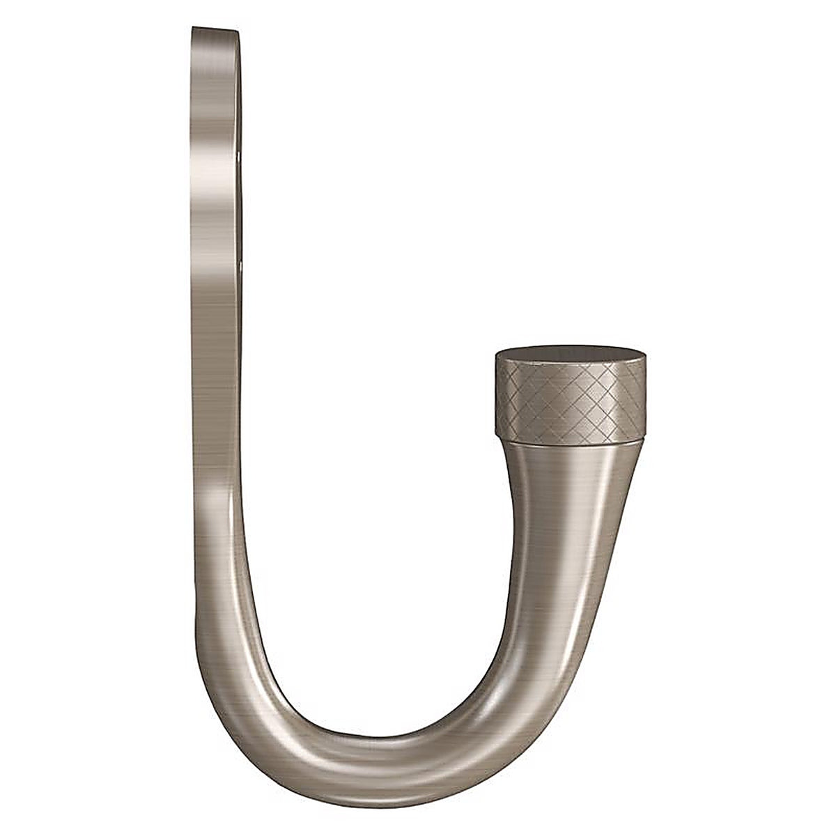 National Hardware - N337-910 - Powell Medium Satin Nickel Silver Aluminum 2-5/8 in. L Knurled Hook 60 lb 1 pk