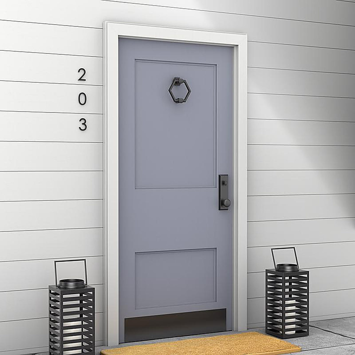 National Hardware - N336-706 - Powell 4 in. L Matte Black Brass Door Knocker