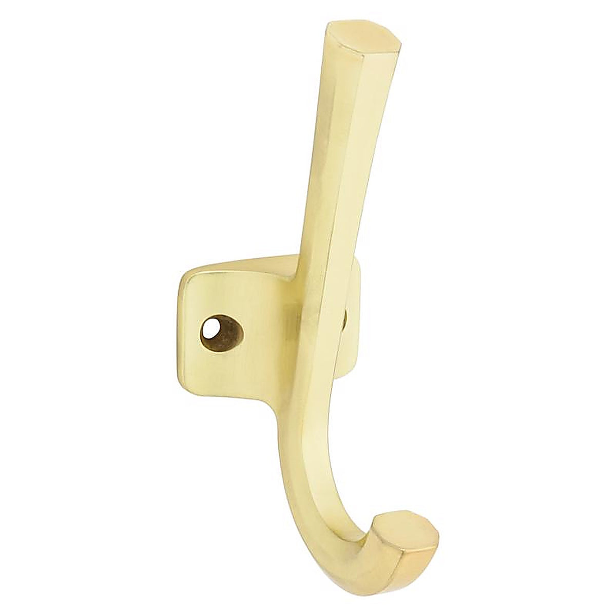 National Hardware - N337-914 - Powell Medium Brushed Gold Aluminum 4-15/16 in. L Angled Hook 60 lb 1 pk