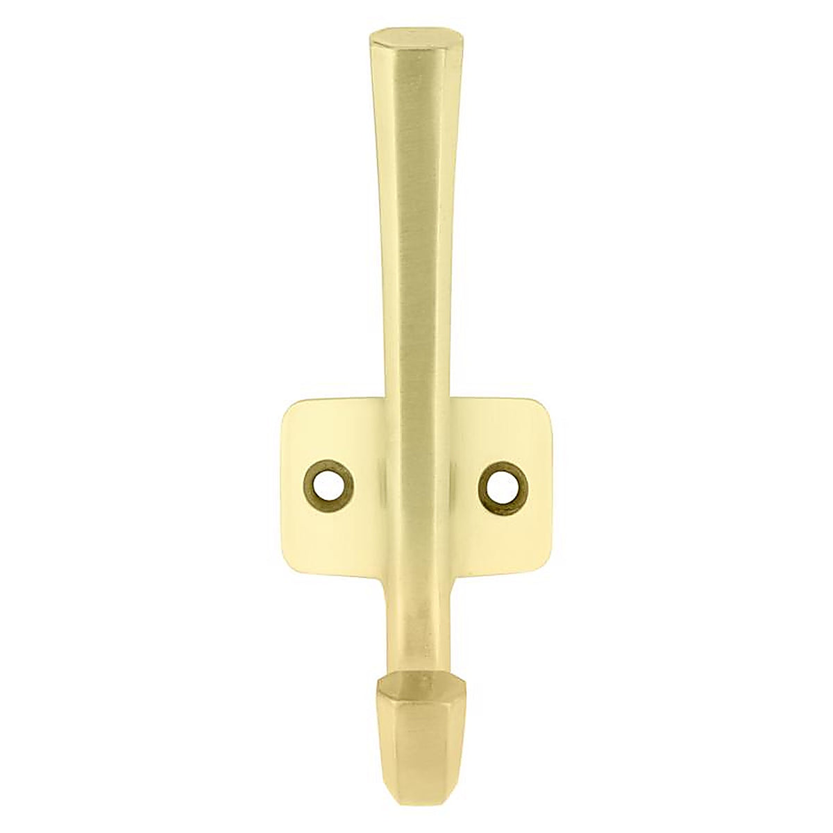 National Hardware - N337-914 - Powell Medium Brushed Gold Aluminum 4-15/16 in. L Angled Hook 60 lb 1 pk