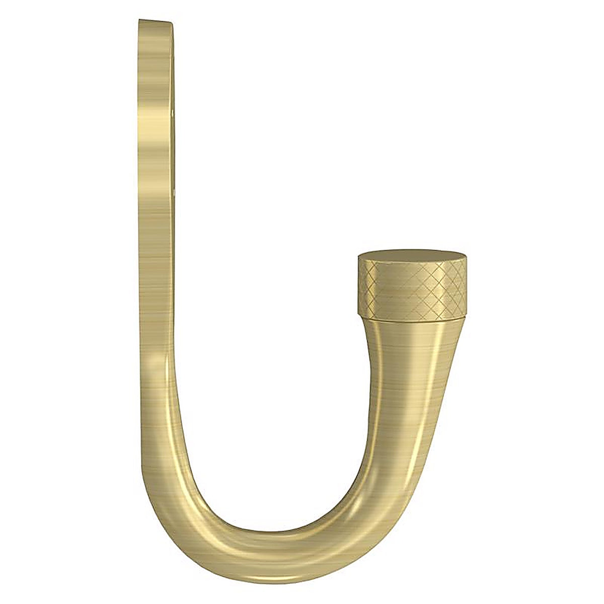National Hardware - N337-911 - Powell Medium Brushed Gold Aluminum 2-5/8 in. L Knurled Hook 60 lb 1 pk