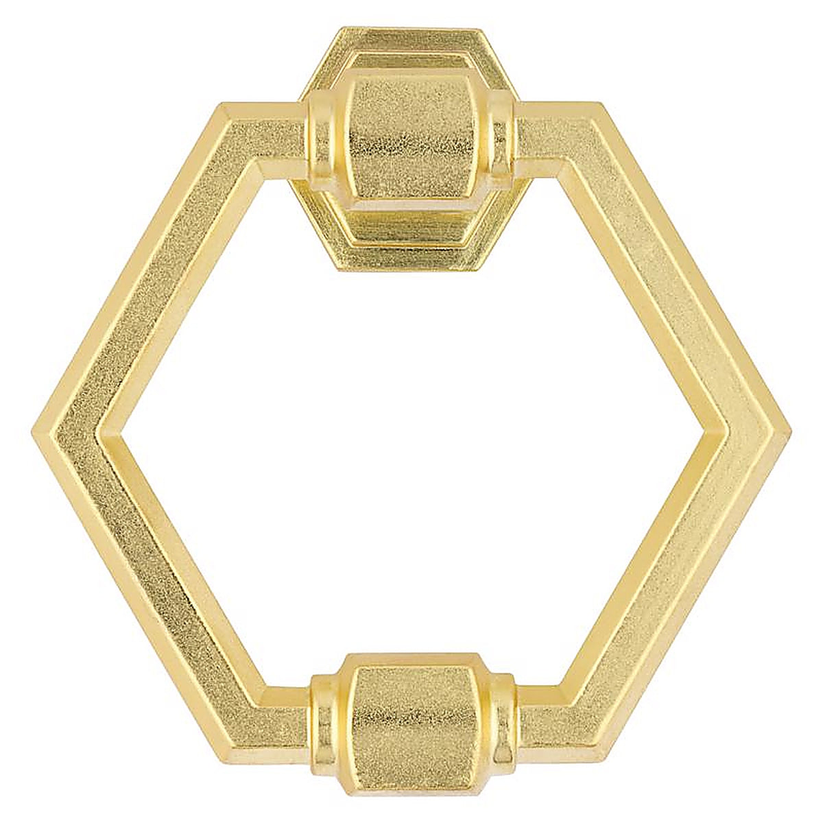 National Hardware - N336-708 - Powell 4 in. L Brushed Gold Brass Door Knocker