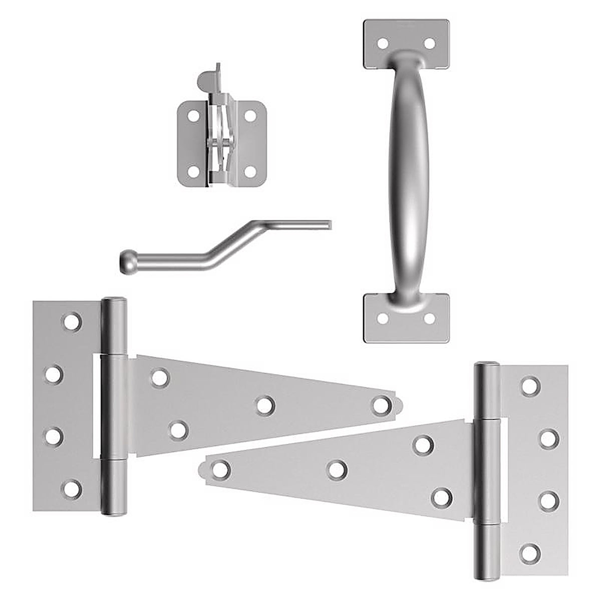 National Hardware - N166-008 - Galvanized Silver Steel T-Hinge Gate Kit 1 pk