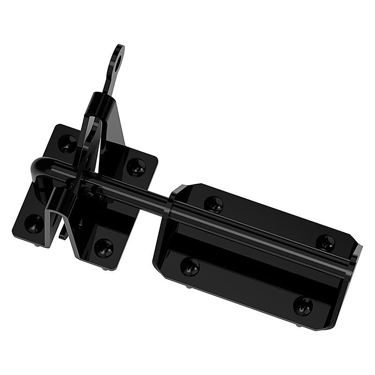 National Hardware - N166-015 - 7.57 in. L Black Steel Gate Latch 1 pk