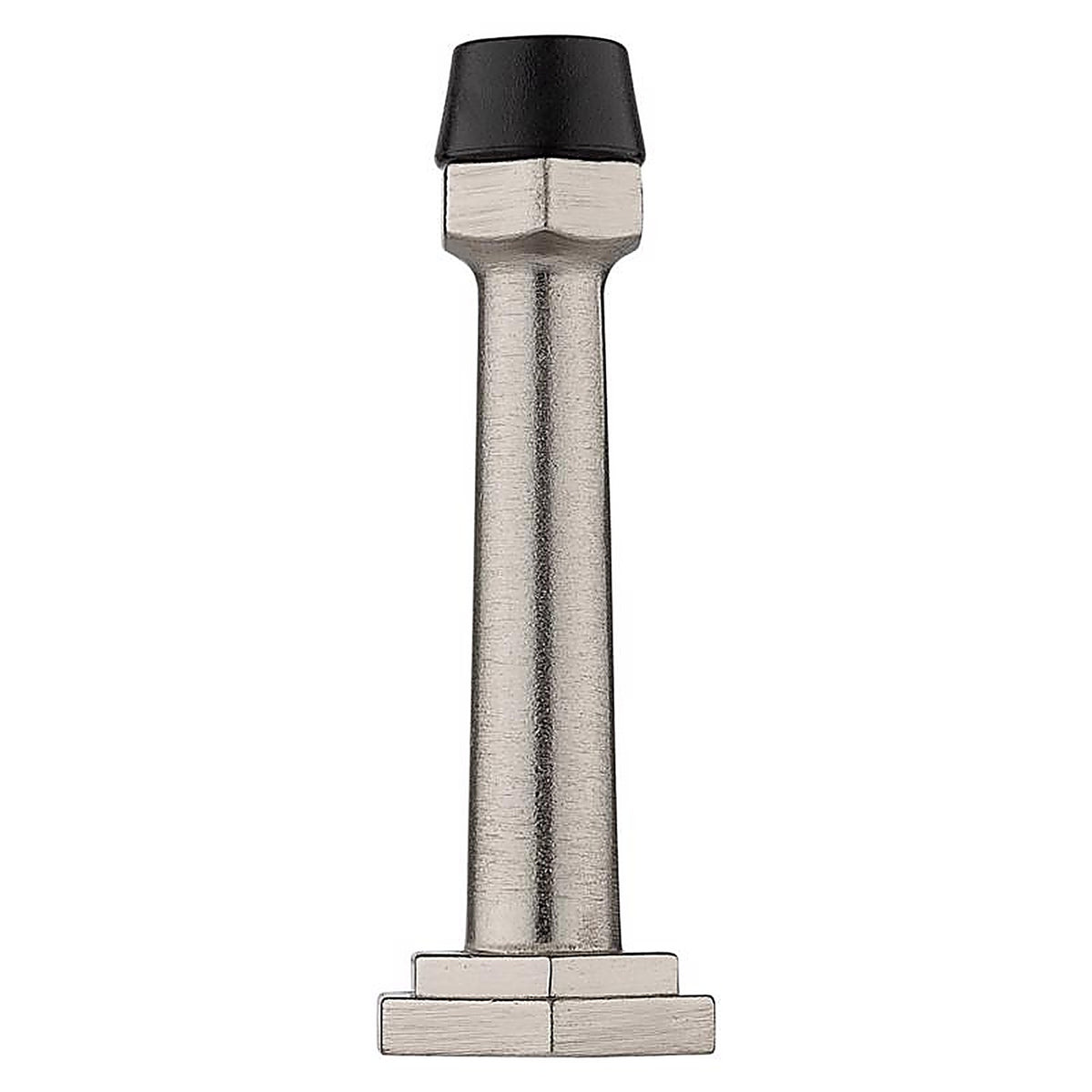 National Hardware - N830-531 - Powell 5/8 in. W X 3-19/32 in. L Zinc Satin Nickel Silver Door Stop Mounts to door
