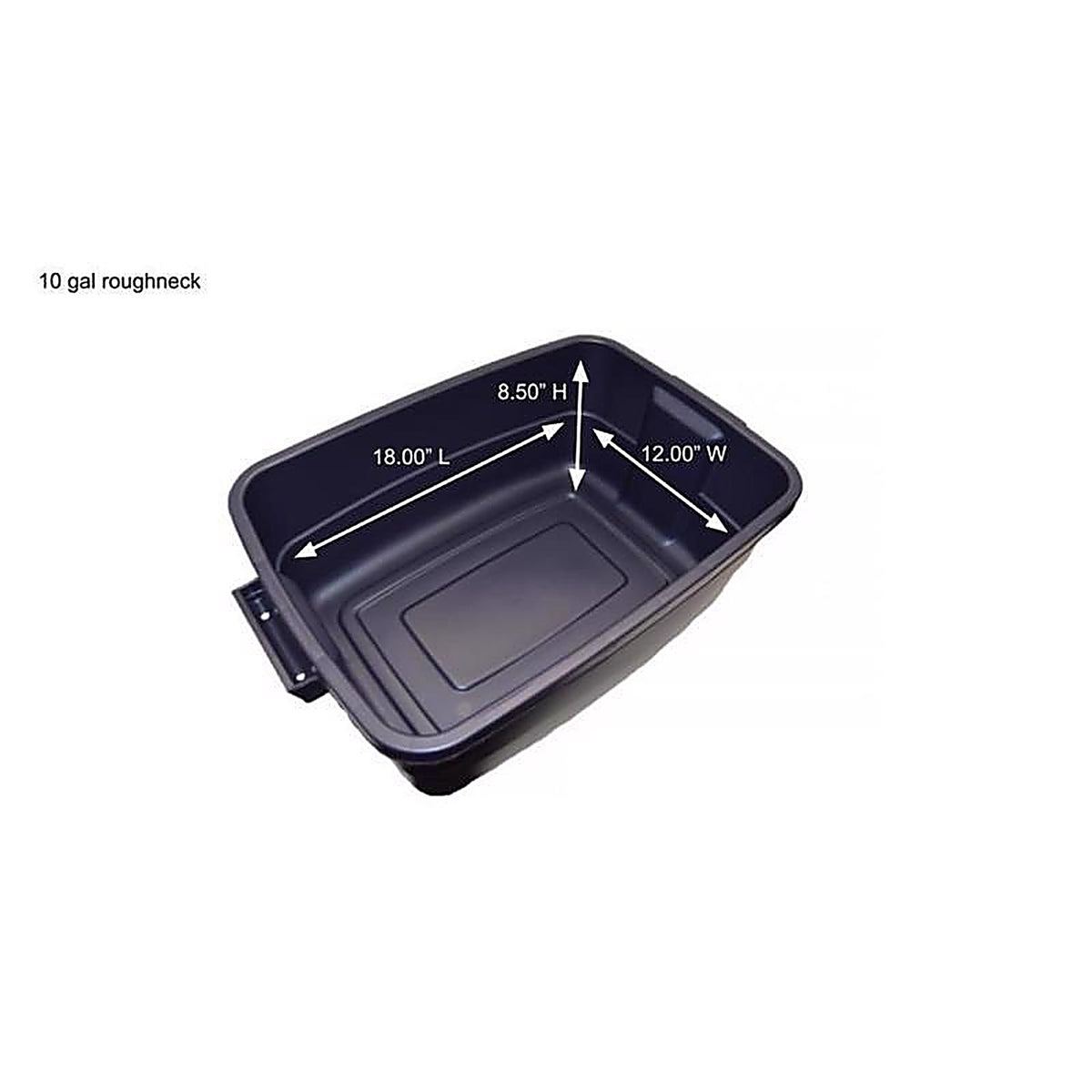 Rubbermaid - RMRT100004 - Roughneck 10 gal Navy Storage Box 8.875 in. H X 15.875 in. W X 23.875 in. D Stackable