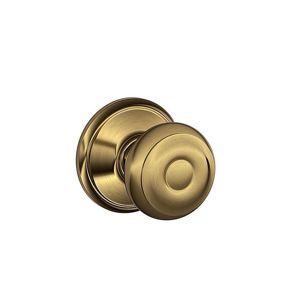 Schlage - F10VGEO609 - Georgian Antique Brass Passage Lockset ANSI Grade 2 1-3/4 in.