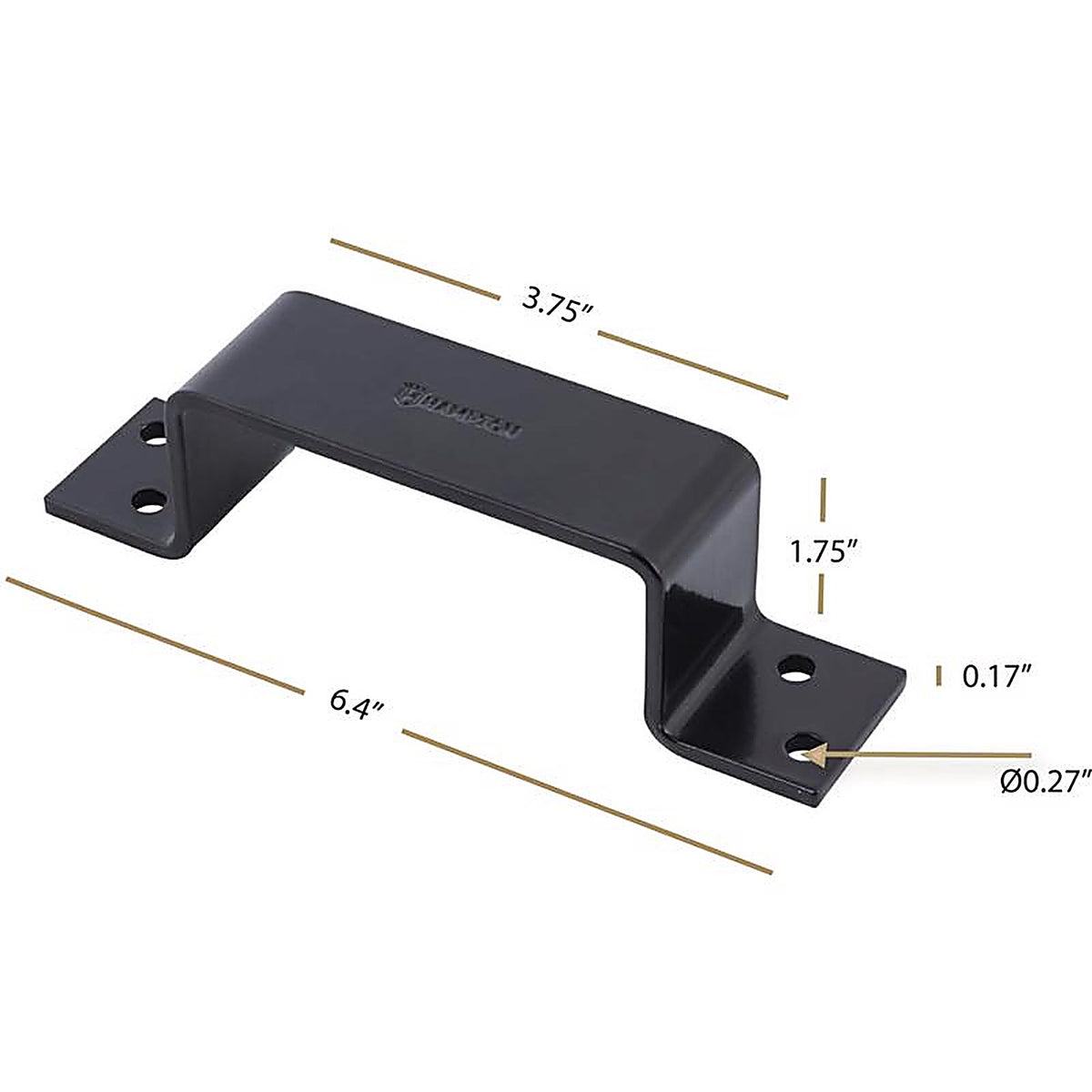 Hampton - 02-3402-013 - Black Steel Bracket 6-13/32 in. L