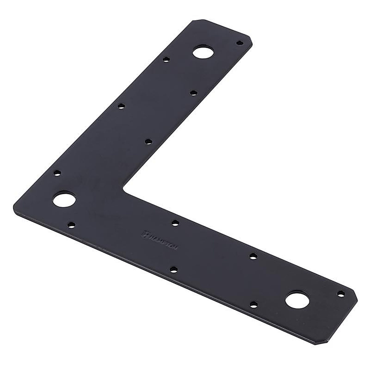 Hampton - 02-3411-401 - 1/8 in. H X 9 in. W X 2 in. D Black Steel Corner Plate