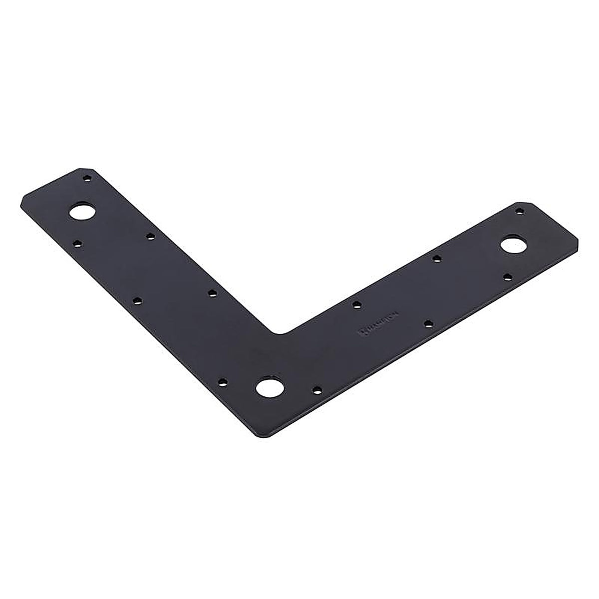 Hampton - 02-3411-401 - 1/8 in. H X 9 in. W X 2 in. D Black Steel Corner Plate