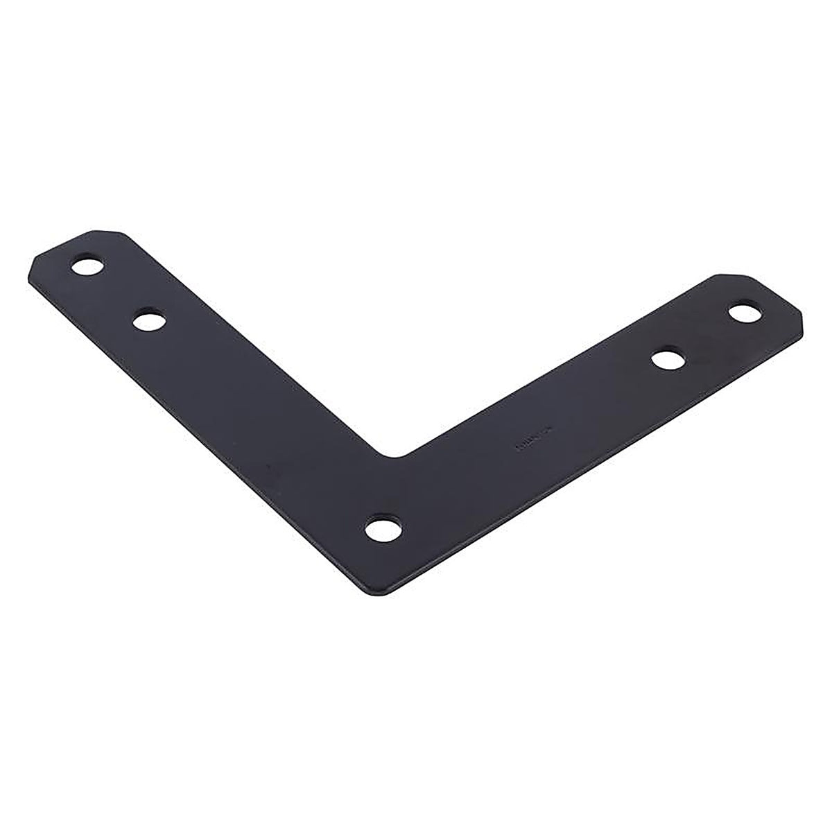 Hampton - 02-3411-405 - 12 in. H X 12 in. W X 3/16 in. D Black Steel Corner Plate