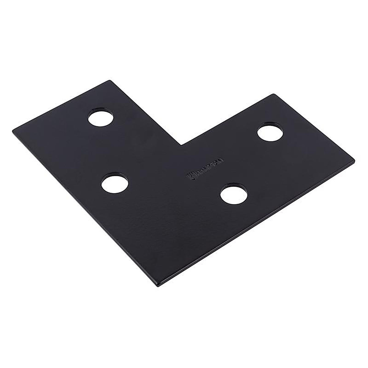 Hampton - 02-3411-410 - 6 in. H X 6 in. W X 1/8 in. D Black Steel Corner Plate