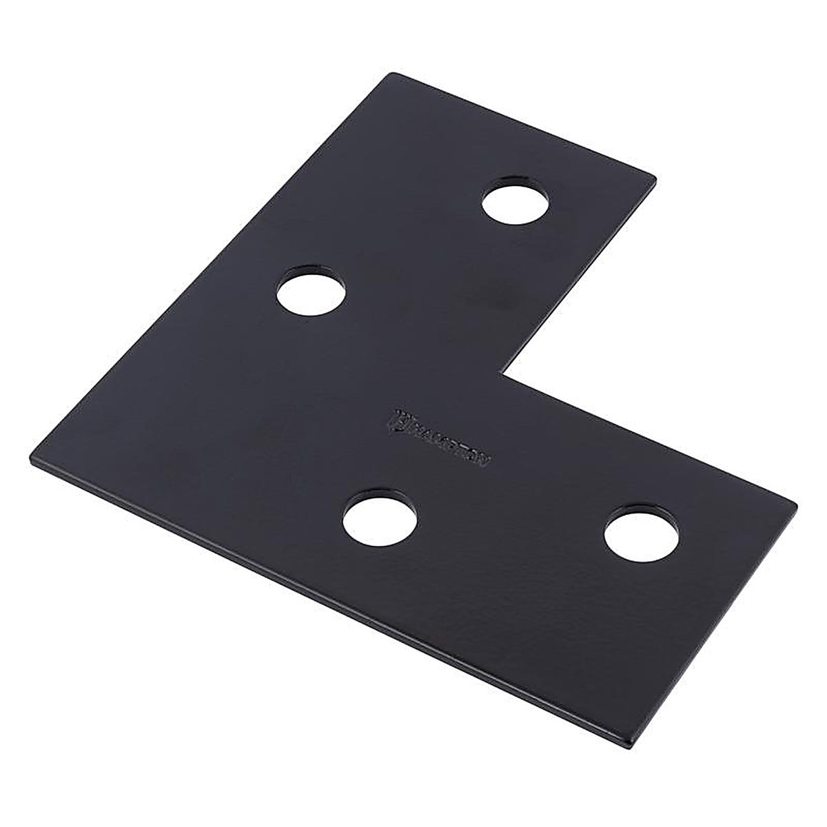 Hampton - 02-3411-410 - 6 in. H X 6 in. W X 1/8 in. D Black Steel Corner Plate