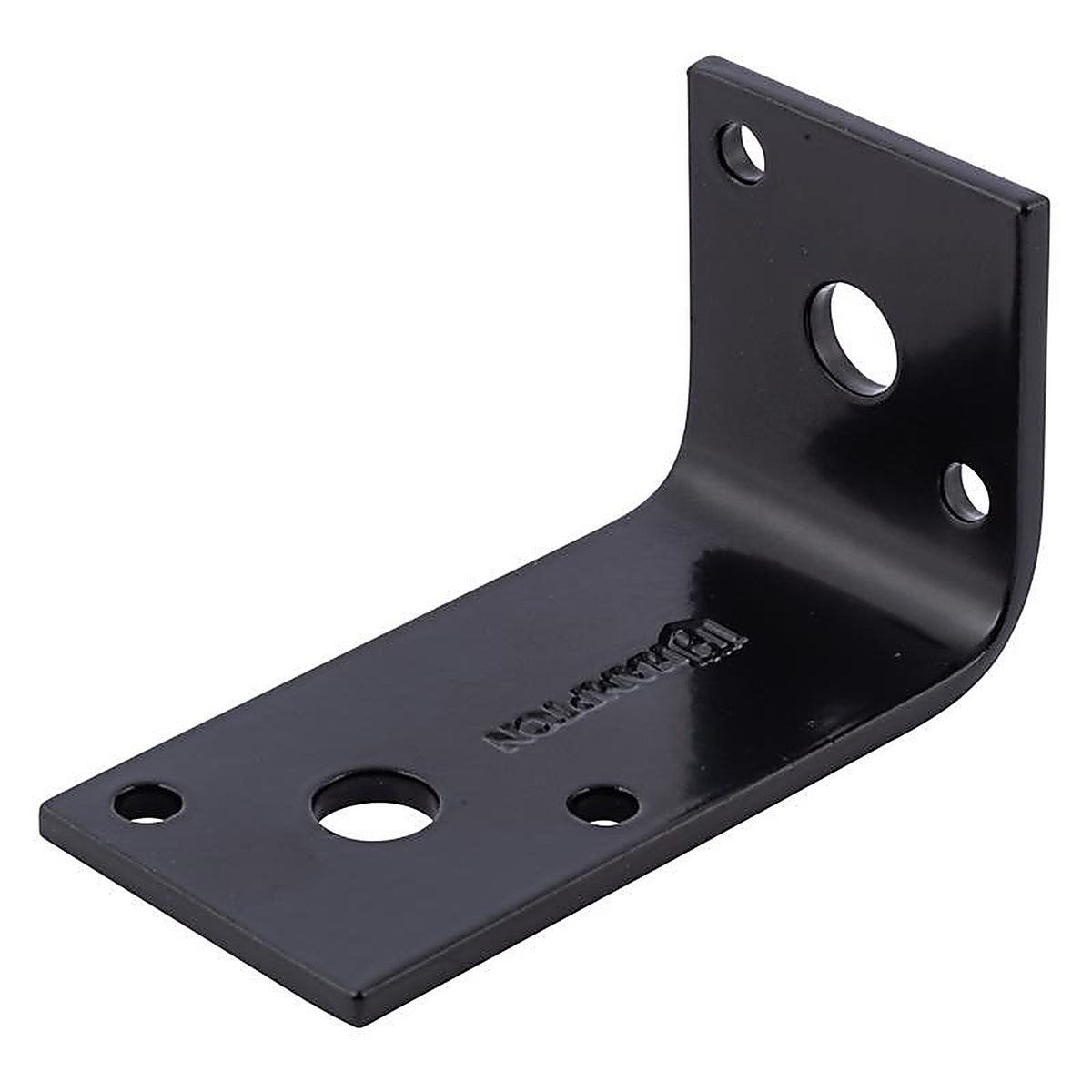 Hampton - 02-3405-004 - 1.5 in. H X 1.67 in. W X 1/8 in. D Black Steel Inside/Outside Corner Brace