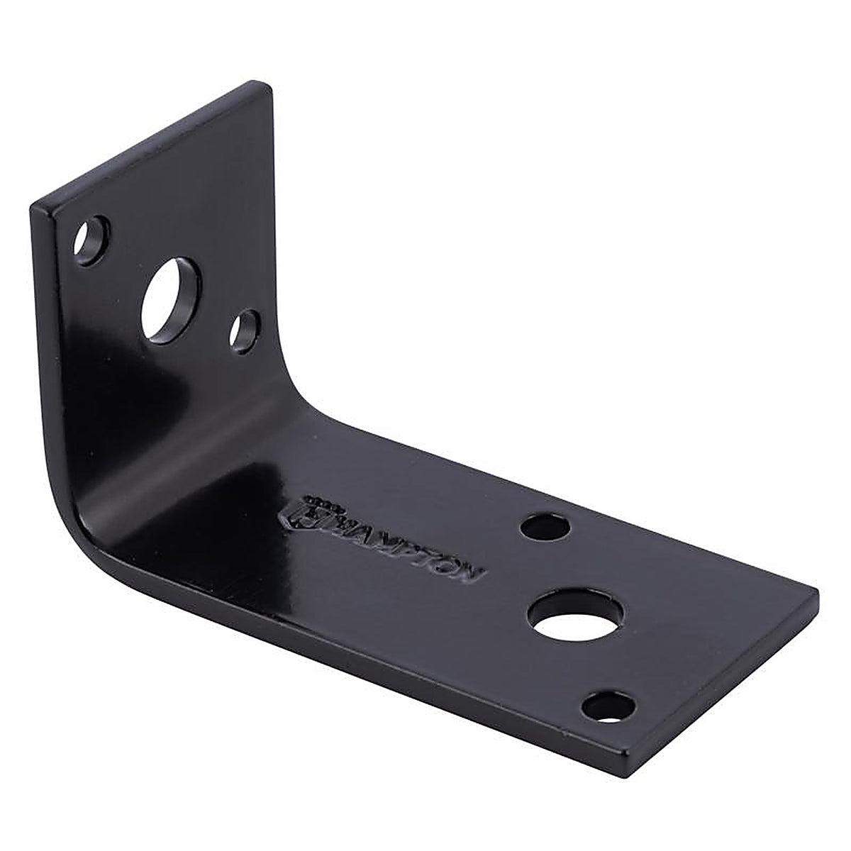Hampton - 02-3405-004 - 1.5 in. H X 1.67 in. W X 1/8 in. D Black Steel Inside/Outside Corner Brace