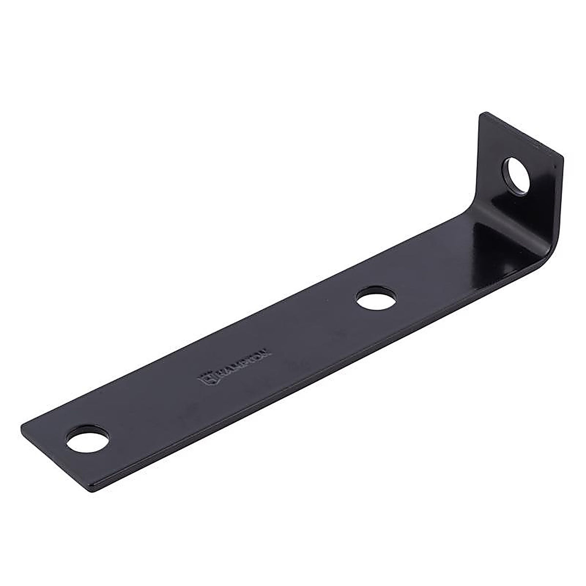 Hampton - 02-3405-313 - 1.5 in. H X 7.5 in. W X 1/8 in. D Black Steel Inside/Outside Corner Brace