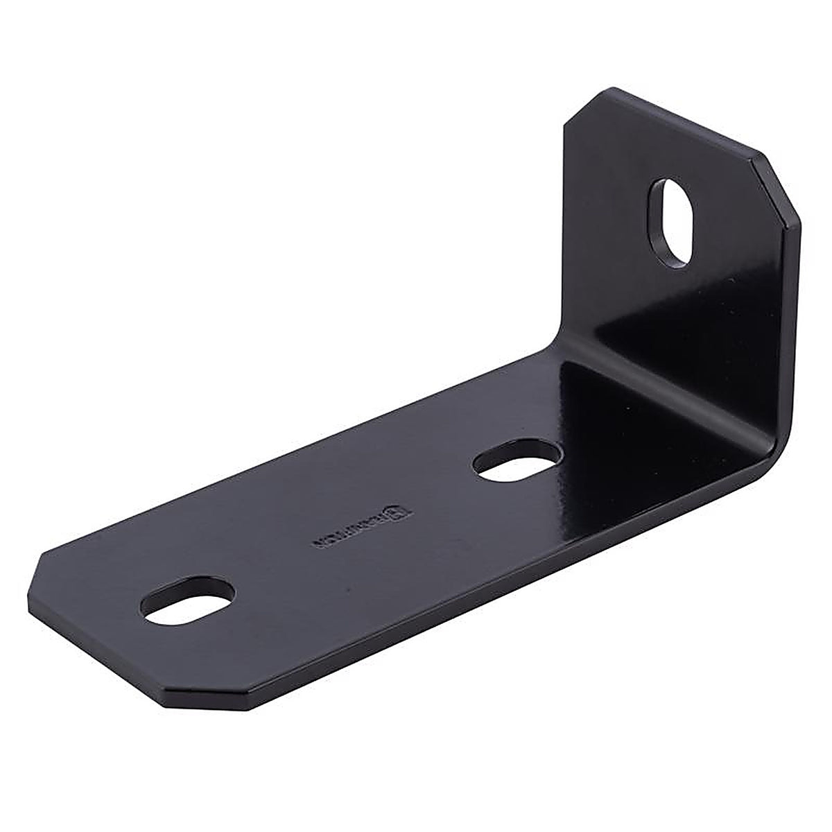 Hampton - 02-3405-324 - 3 in. H X 6.5 in. W X 1/8 in. D Black Steel Inside/Outside Corner Brace