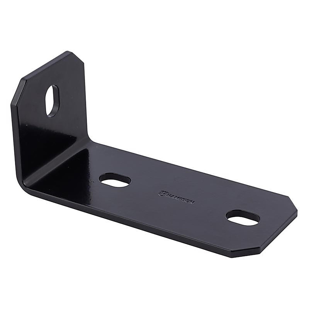 Hampton - 02-3405-324 - 3 in. H X 6.5 in. W X 1/8 in. D Black Steel Inside/Outside Corner Brace