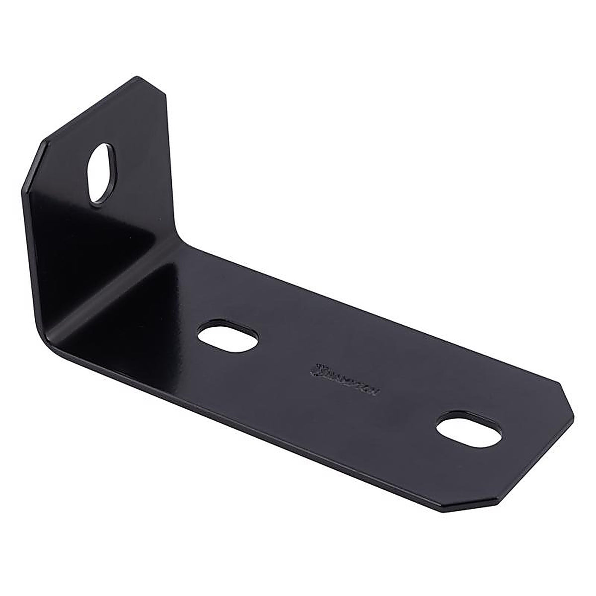 Hampton - 02-3405-327 - 6.8 in. H X 3 in. W X 3/16 in. D Black Steel Inside/Outside Corner Brace