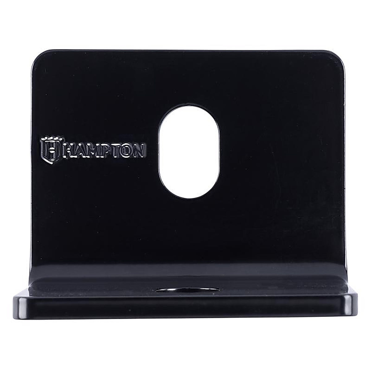 Hampton - 02-3405-108 - 2.4 in. H X 3 in. W X 3/16 in. D Black Steel Inside/Outside Corner Brace