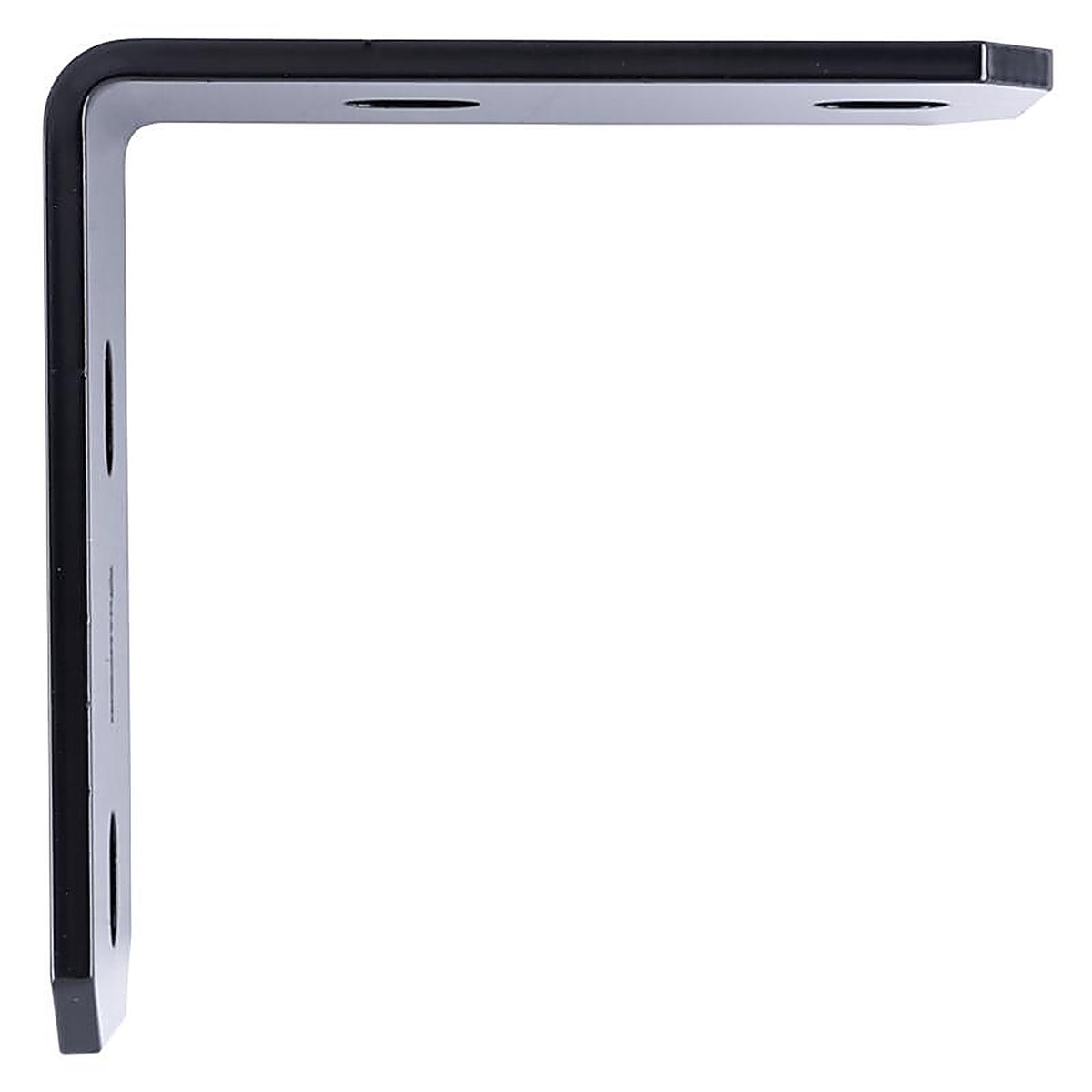 Hampton - 02-3405-126 - 3 in. H X 6.25 in. W X 1/4 in. D Black Steel Inside/Outside Corner Brace