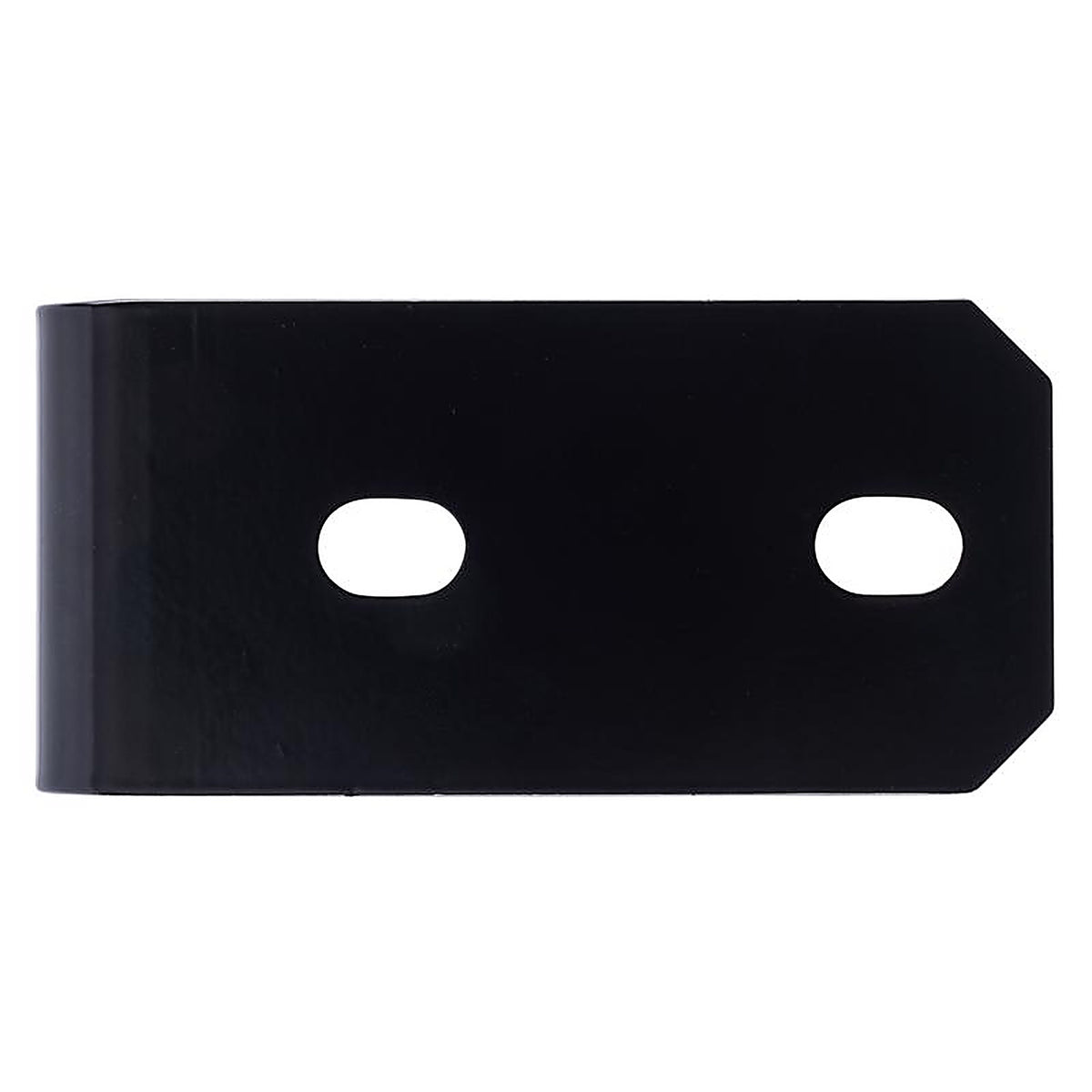 Hampton - 02-3405-126 - 3 in. H X 6.25 in. W X 1/4 in. D Black Steel Inside/Outside Corner Brace