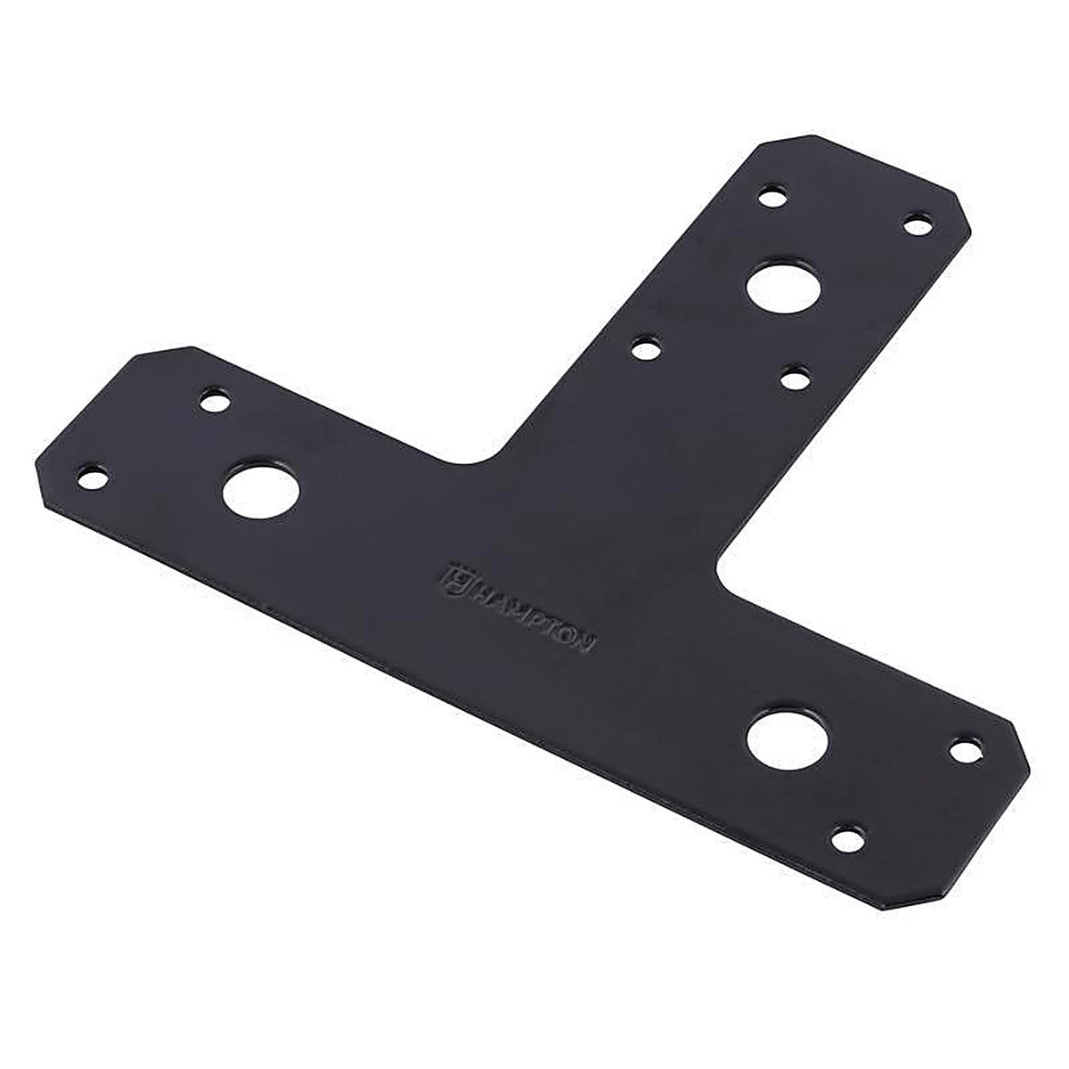 Hampton - 02-3411-710 - 11/16 in. H X 5 in. W X 6 in. L Black Steel T-Plate