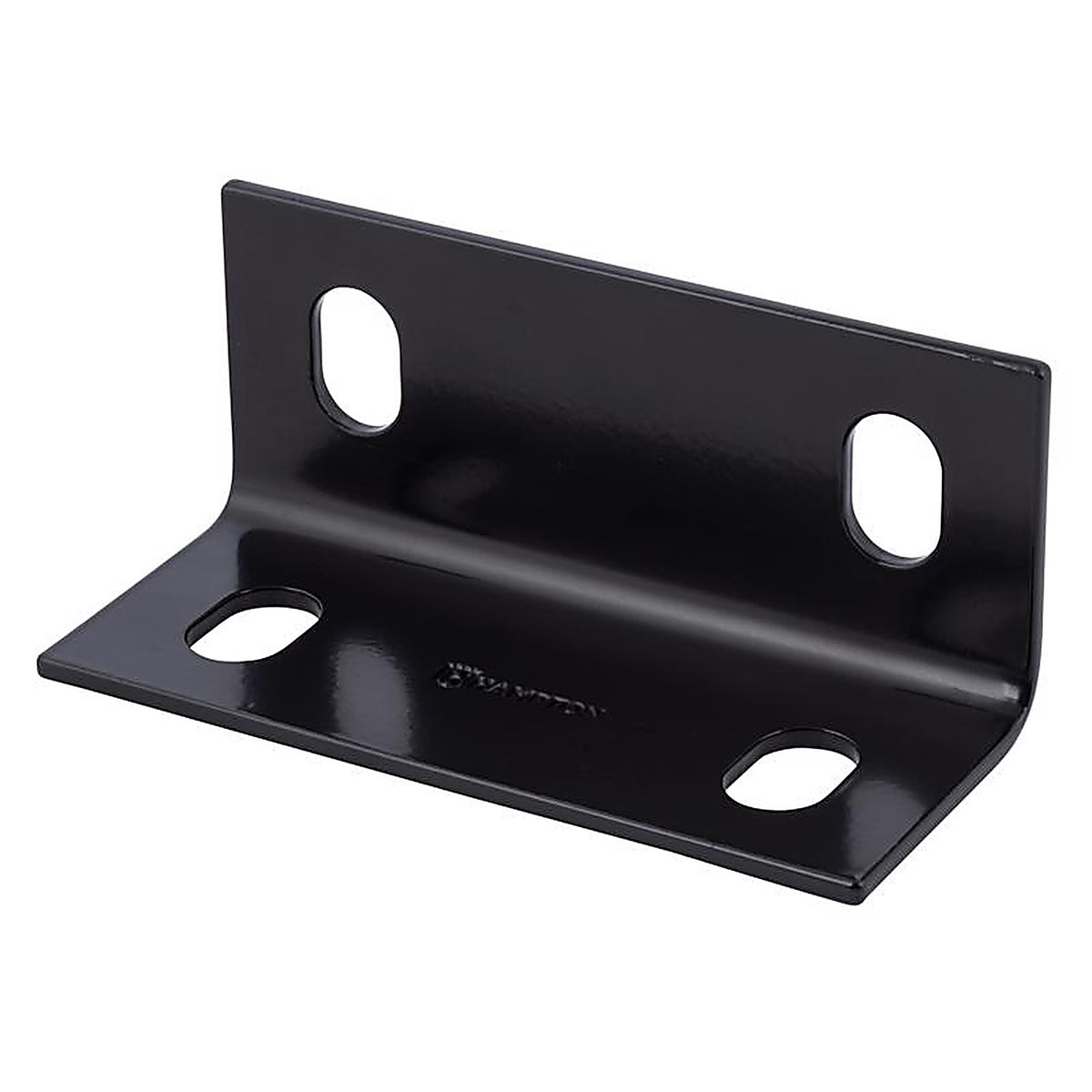Hampton - 02-3405-416 - 2.09 in. H X 5 in. W X 1/8 in. D Black Steel Inside/Outside Corner Brace