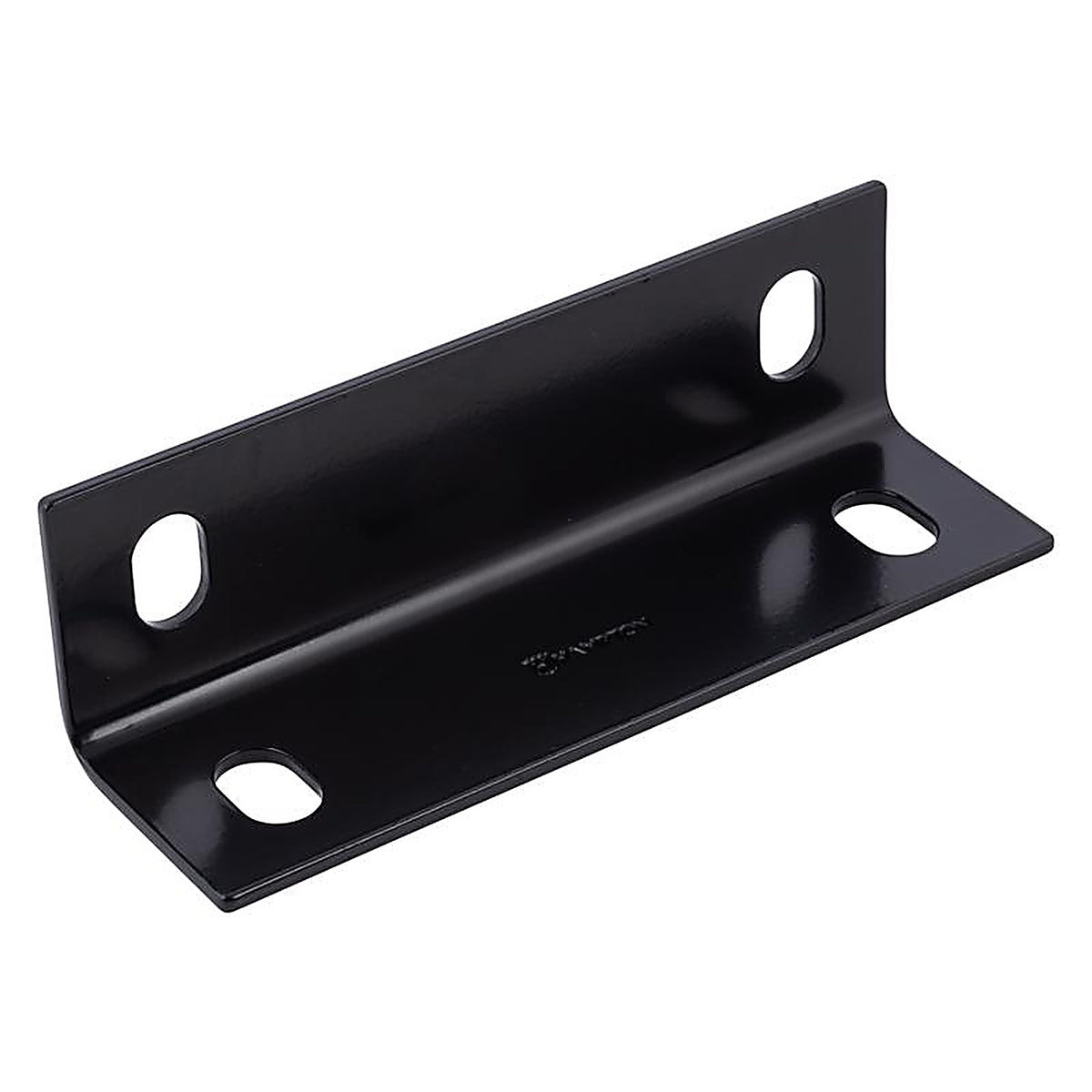 Hampton - 02-3405-419 - 7 in. H X 2.10 in. W X 1/8 in. D Black Steel Inside/Outside Corner Brace