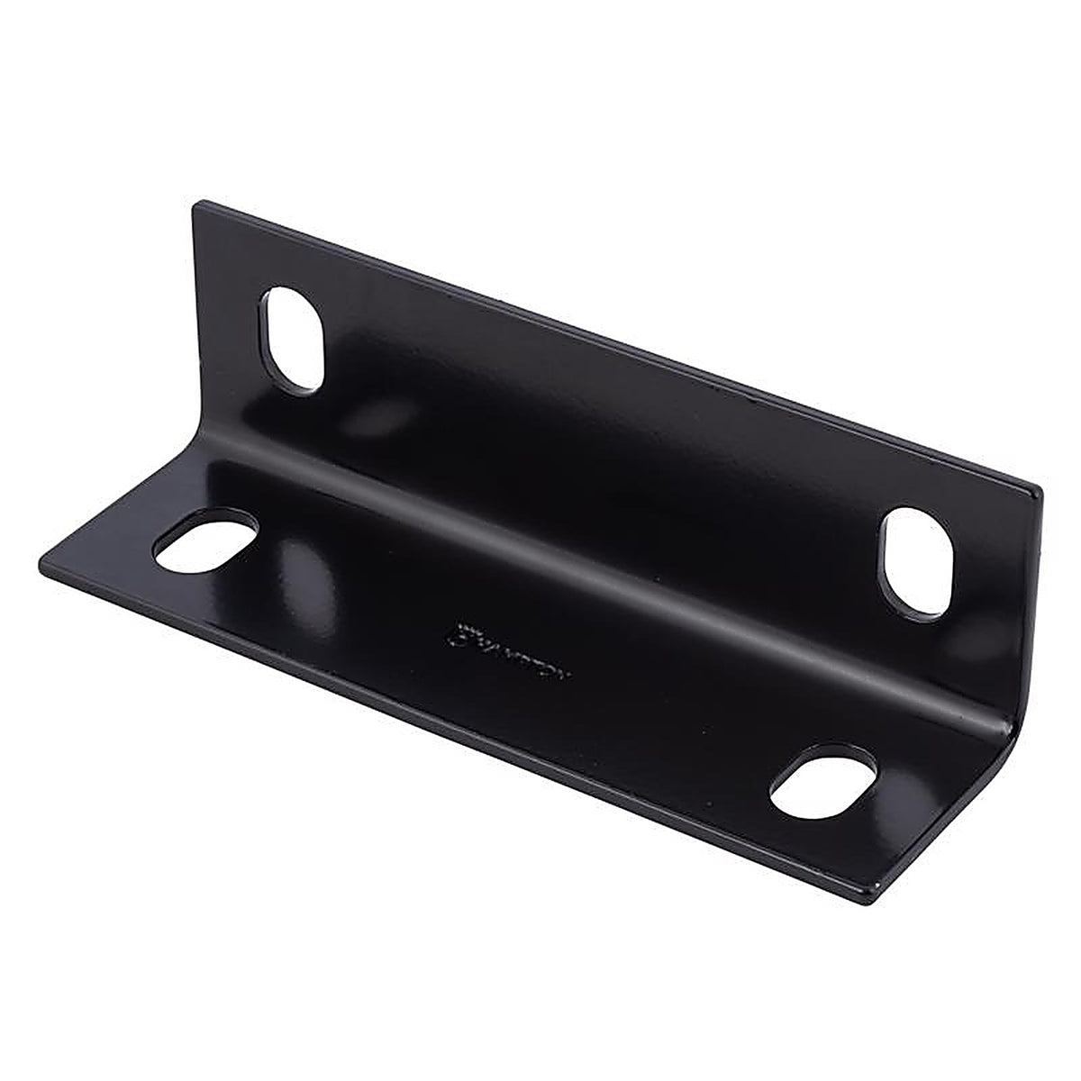Hampton - 02-3405-419 - 7 in. H X 2.10 in. W X 1/8 in. D Black Steel Inside/Outside Corner Brace