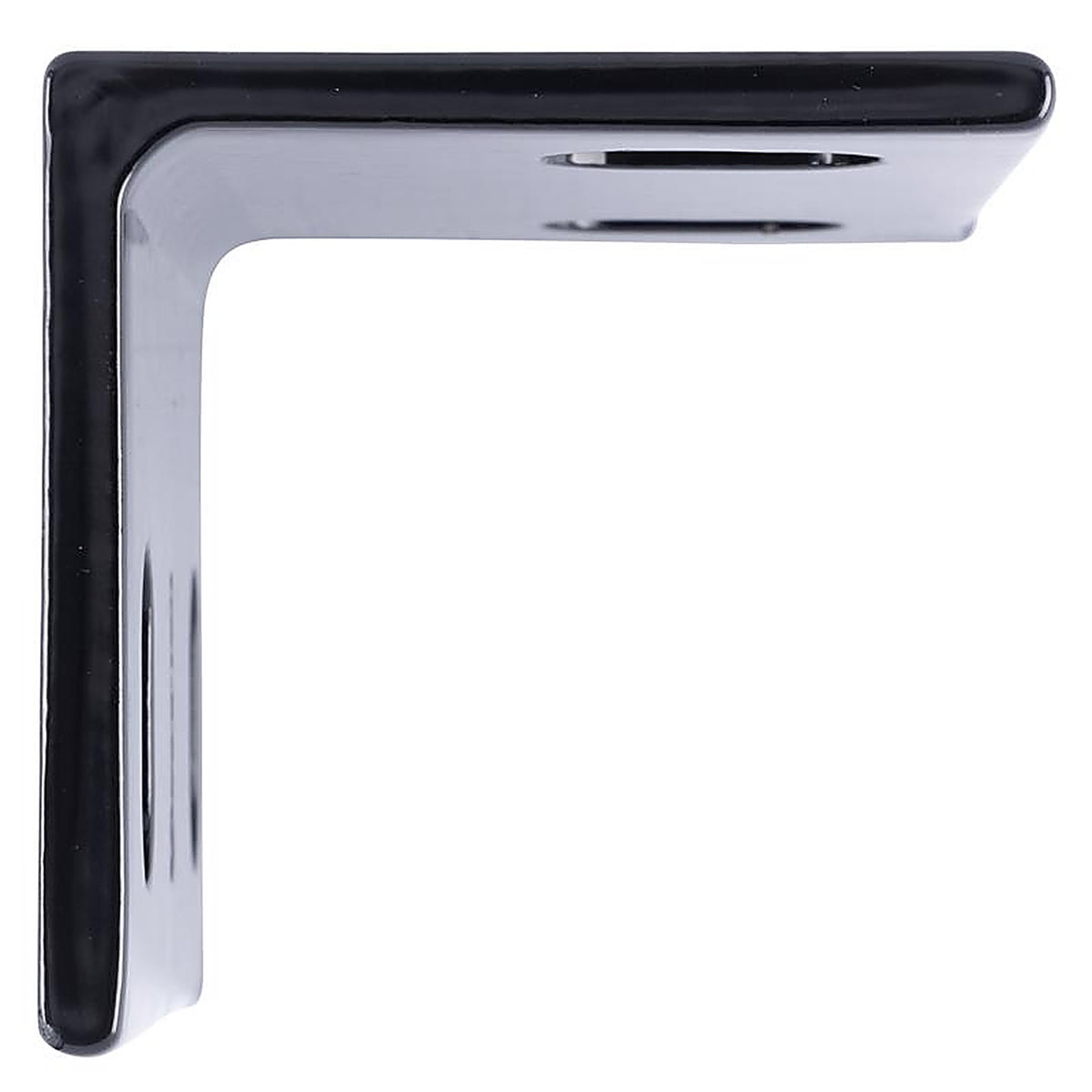 Hampton - 02-3405-428 - 4.62 in. H X 3 in. W X 1/4 in. D Black Steel Inside/Outside Brace