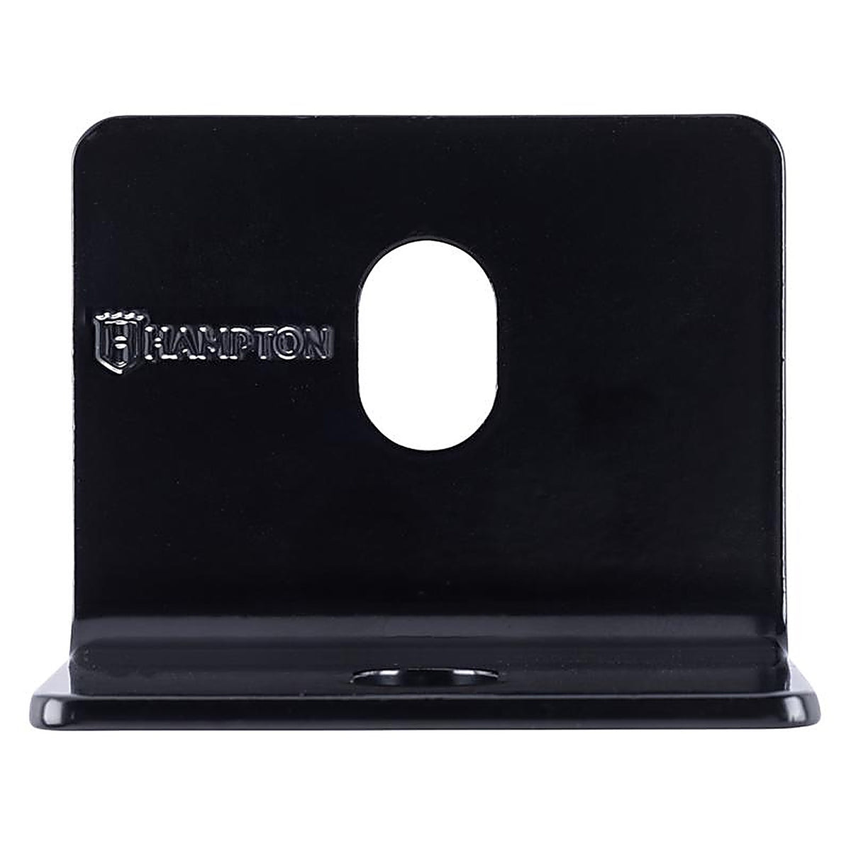 Hampton - 02-3405-105 - 2.40 in. H X 2.40 in. W X 1/8 in. D Black Steel Inside/Outside Square Corner Brace