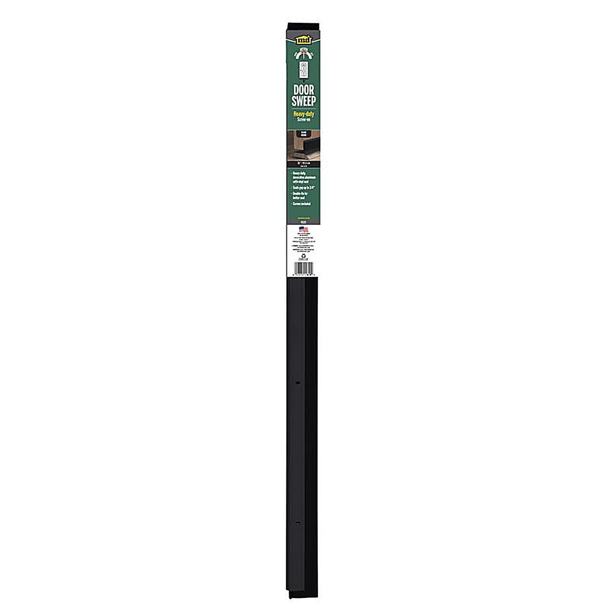 M-D - 11820 - Black Aluminum/Vinyl Sweep For Doors 36 in. L X 0.25 in.