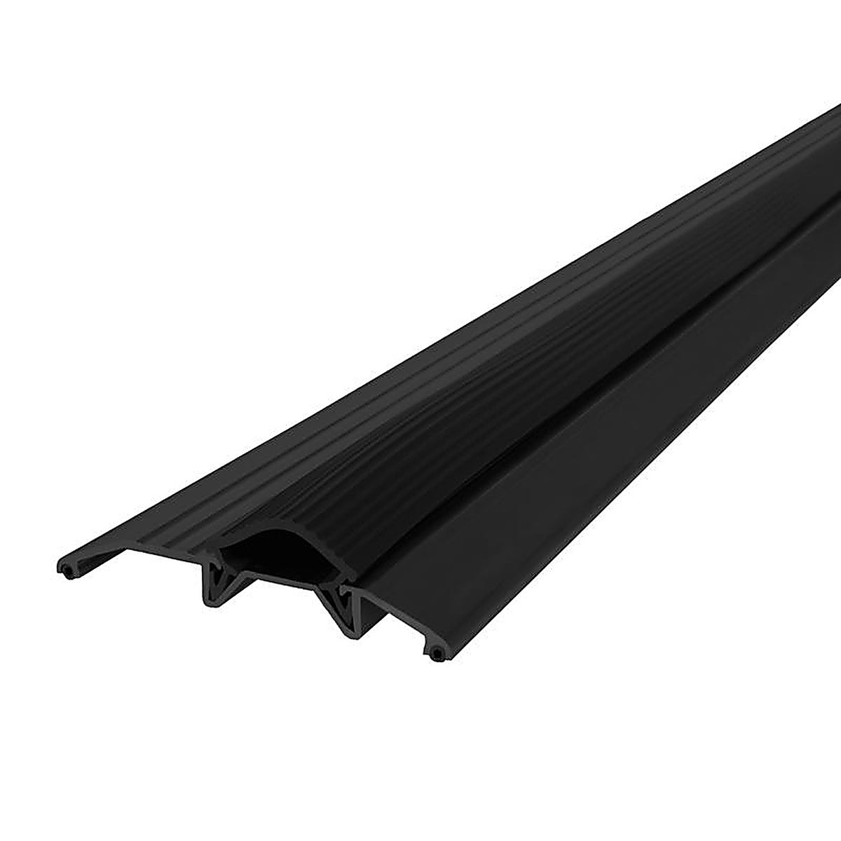 M-D - 11821 - 0.5 in. H X 3.75 in. W X 36 in. L Mill Aluminum/Vinyl Deluxe Low Threshold Bla