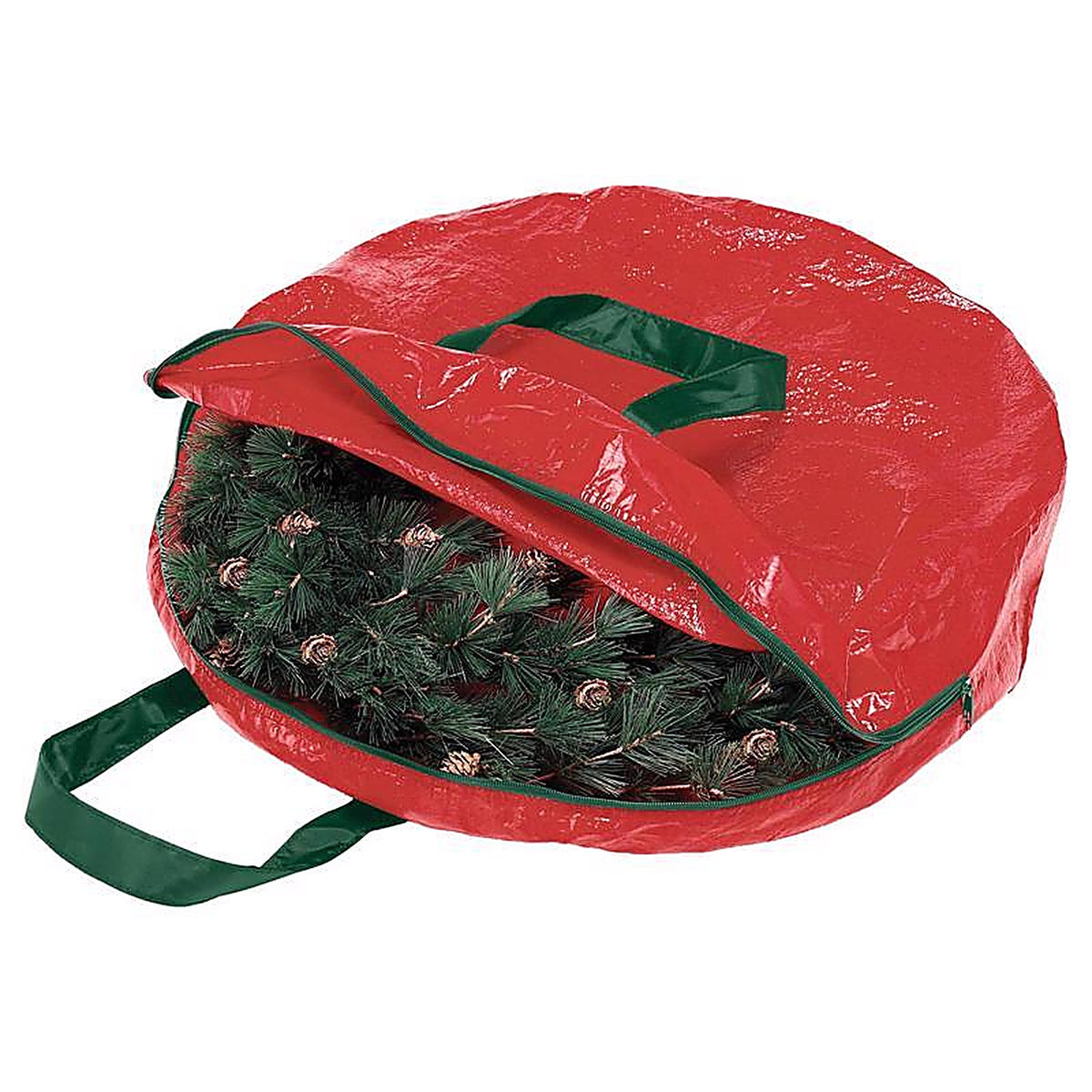 Whitmor - 6129-5349 - Black/Red Wreath Storage Bag