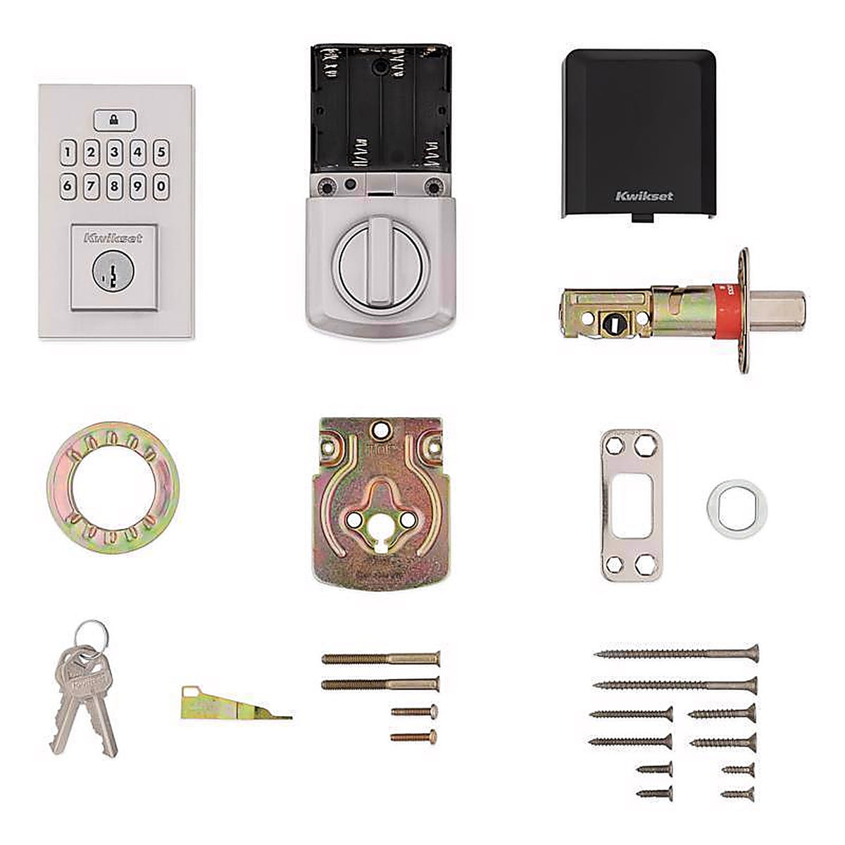 Kwikset - 992600-004 - SmartCode Satin Nickel Metal Electronic Deadbolt