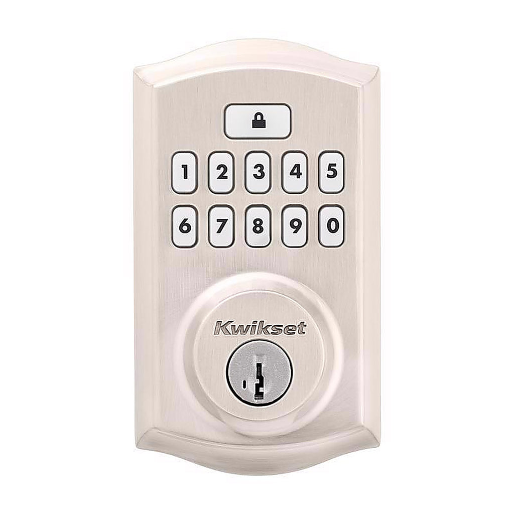 Kwikset - 992600-002 - SmartCode Satin Nickel Metal Electronic Deadbolt
