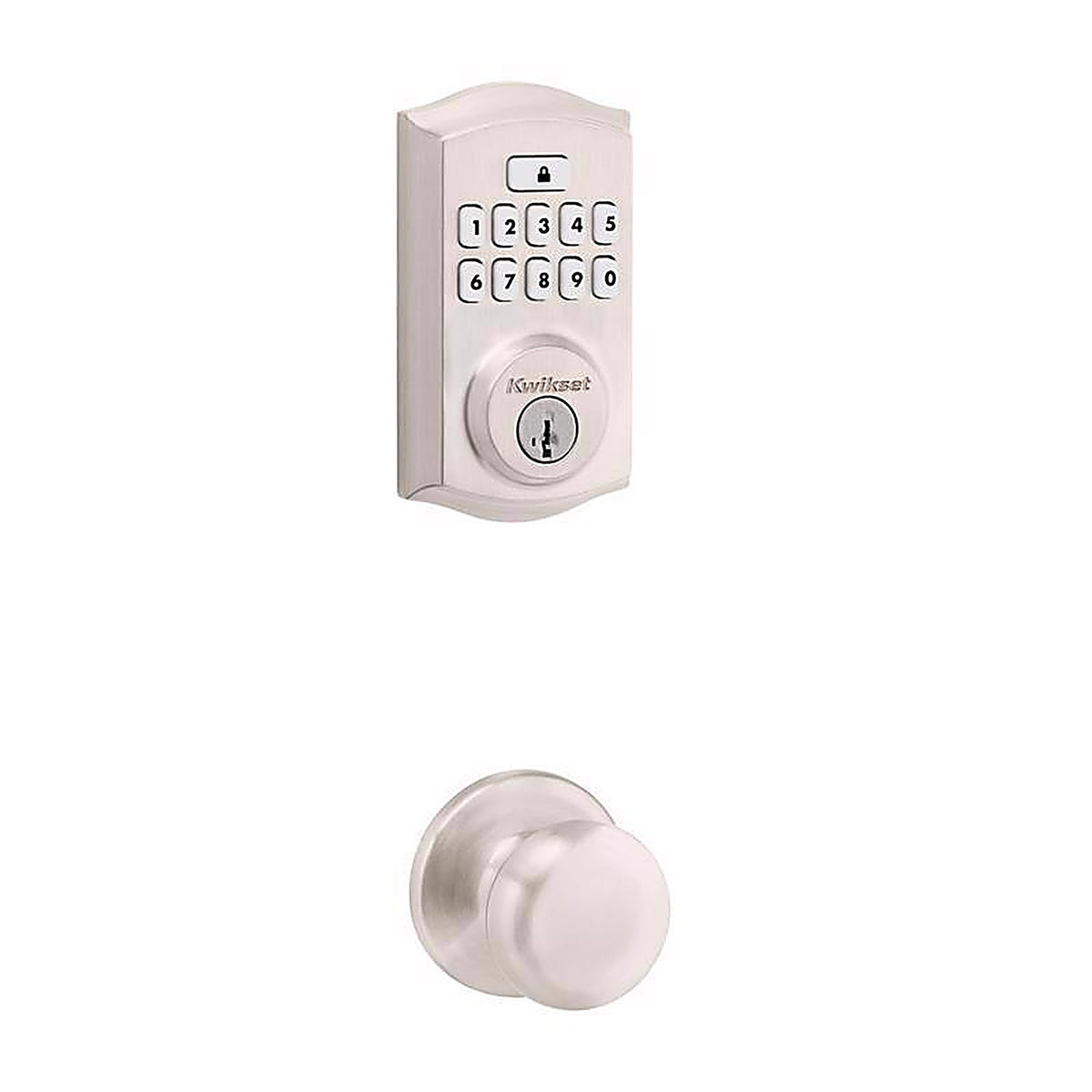 Kwikset - 992600-002 - SmartCode Satin Nickel Metal Electronic Deadbolt
